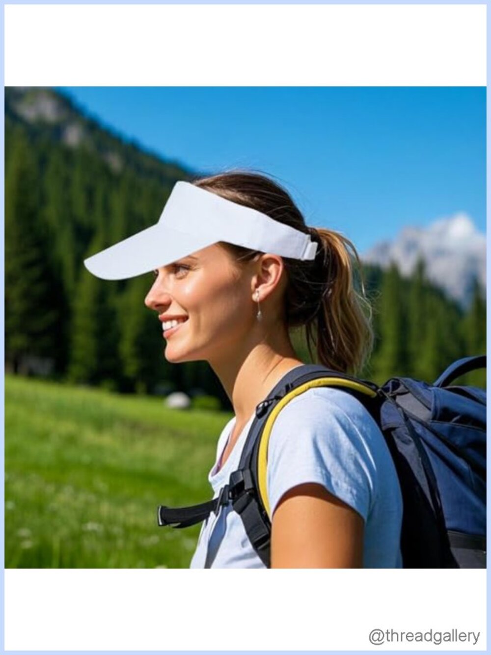 3 Pack UV Protection Sun Visor Hats Golf Caps Breathable Mesh Summer - Picture 5 of 6